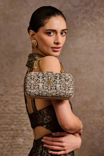 Tarun Tahiliani Mughal Inspired Embroidered Clutch 