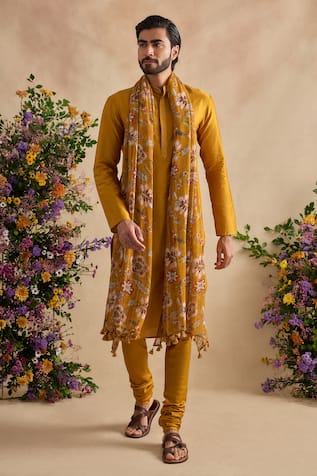 Kalista Aarush Plain Kurta & Churidar Set  