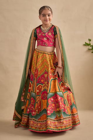 Kalista Sandhaya Floral Print Lehenga Set 