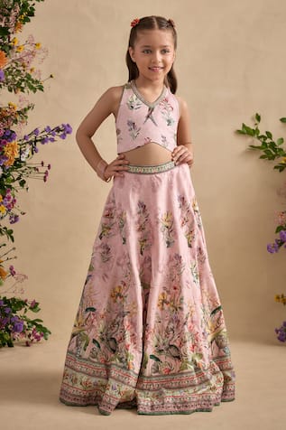 Kalista Neisha Floral Printed Blouse & Lehenga Set 