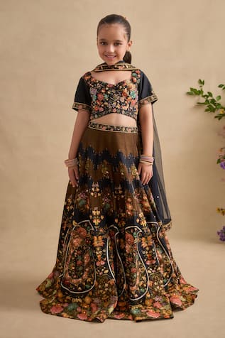 Kalista Naaz Floral Pattern Lehenga Set 