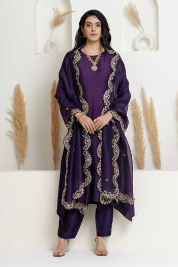 BAIDEHI A-Line Embroidered Kurta Set 