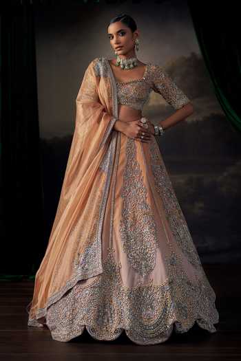 Ohaila Khan Embroidered Lehenga Set 
