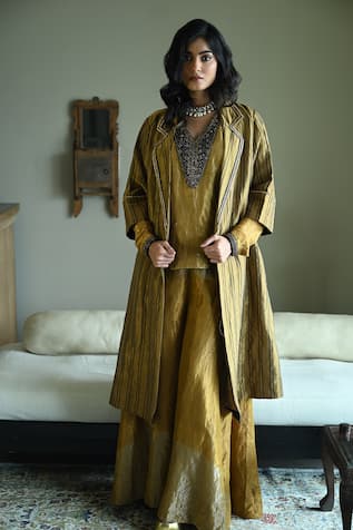 Shorshe Clothing Sally Stripes Tissue Jacket 