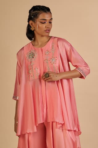 Gulabo By Abu Sandeep Embroidered Asymmetric Tunic 