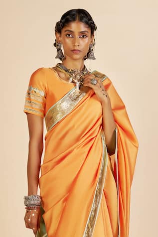 Gulabo By Abu Sandeep Chanderi Embroidered Blouse 