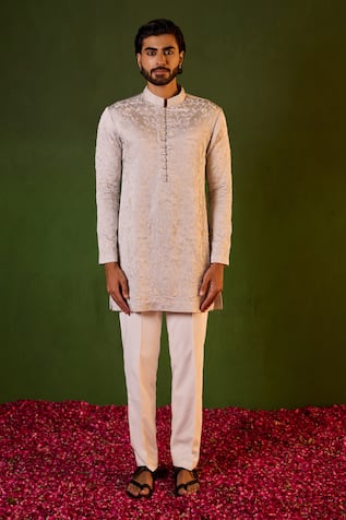 Shreyansh Designs Jay Floral Jaal Embroidered Kurta Set 