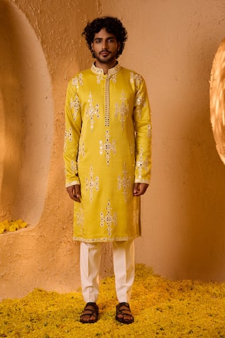Shreyansh Designs Suryansh Mirror Work Kurta & Pant Set 