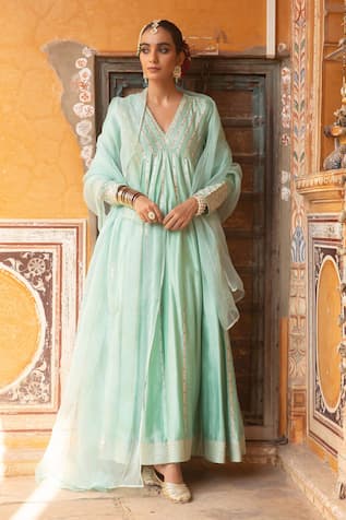 Amoree by Shikha Chaudhry Embroidered Anarkali Set 