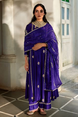 Paulmi And Harsh Zardozi Embroidered Anarkali Set 