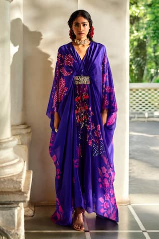 Paulmi And Harsh Floral Print Kaftan 