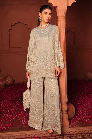 Tasuvure Indes Inaaya Embroidered Kurta & Sharara Set 