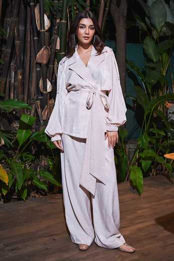 SONAM PARMAR JHAWAR Vanessa Crystal Embellished Jacket & Pant Set 
