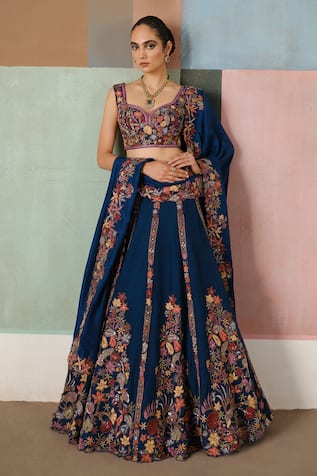 Mishru Valerie Floral Embroidered Lehenga Set 
