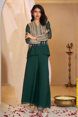 Rimple Agrawal Alakananda Embellished Tunic With Pant 