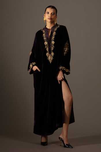 Bunka Ananya Velvet Kaftan Kurta 
