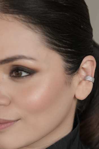 Anana Cubic Zirconia Embellished Ear Cuff 