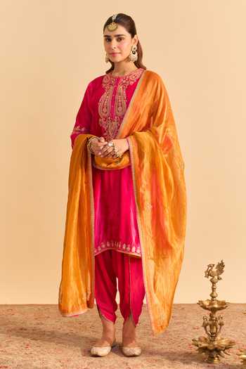 Sheetal Batra Amal A-Line Choga Kurta Pant Set 