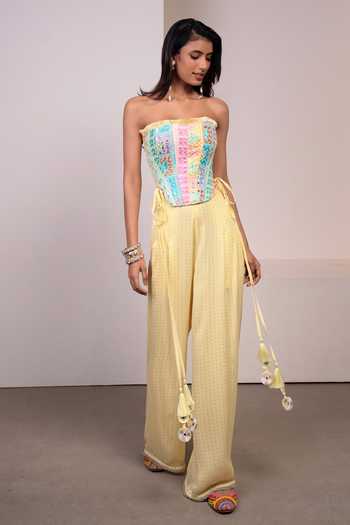 Style Junkiie Thread Embroidered Corset 