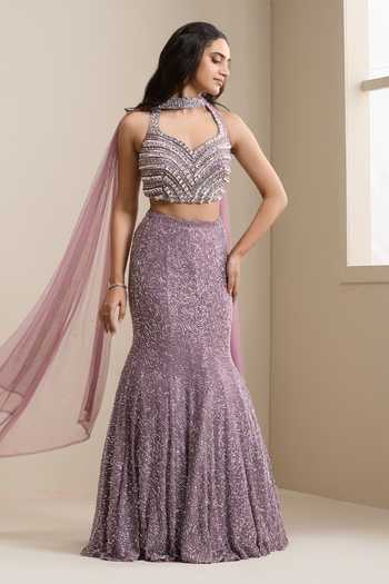 Chaashni By Maansi And Ketan Stone Embellished Lehenga Set 