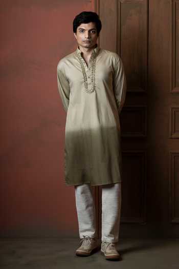 Vaani Beswal Ombre Mirror Work Kurta 