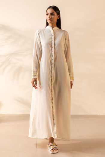 OurDve Whimsy Honeycomb Pintucked Back Dress 