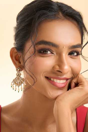 Nazaakat By Samara Singh Bead Drop Earrings 