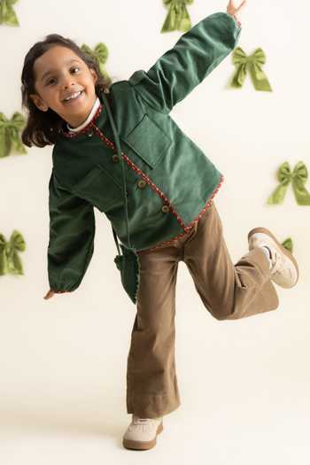 Tiber Taber Green Corduroy Jacket 