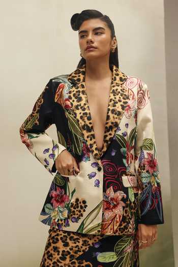 NOIB Riva Wildflower Print Blazer 