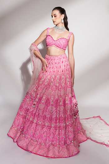 Anshika Tak Label Embroidered Sequins & Bead Lehenga Set 