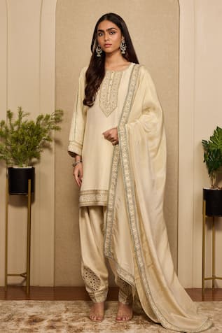 Neha Mehra Hand Embroidered Kurta Salwar Set 