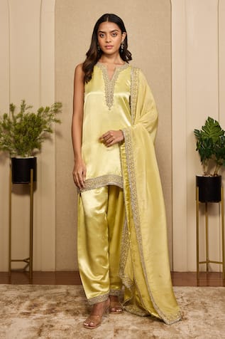 Neha Mehra Hand Embroidered Kurta Salwar Set 