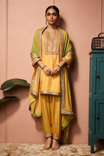 Neha Mehra Hand Embroidered Kurta Salwar Set 