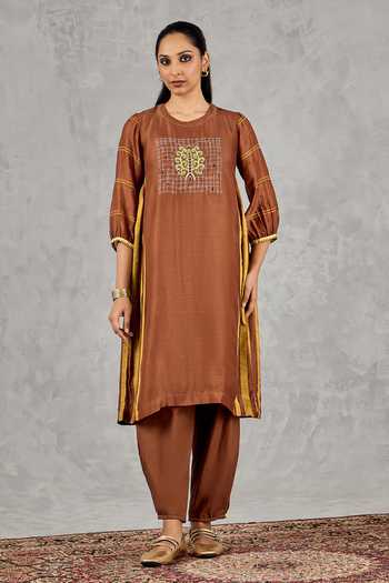 Shivani Bhargava Chanderi Block Print Kurta 