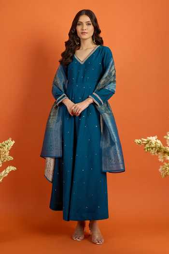 Khwaab By Sanjana Lakhani Butti Pattern Anarkali Set 