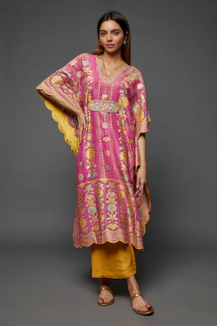 I Am Design Flower Print Kaftan Pant Set 