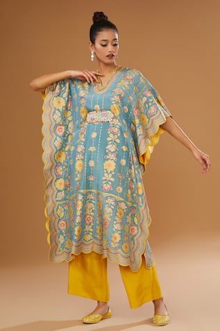 I Am Design Garden Print Kaftan Pant Set 