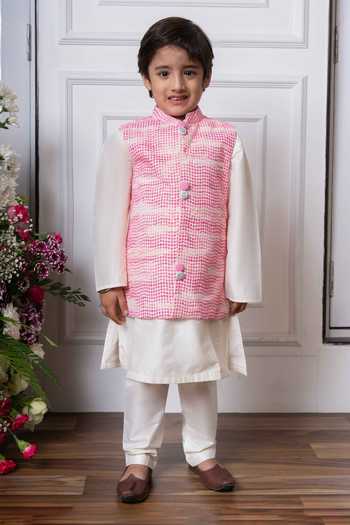 Kirti Agarwal - Pret N Couture Embroidered Pattern Jacket Kurta Set 