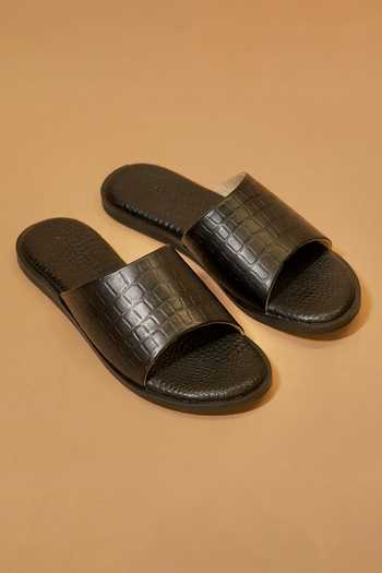 Dmodot Pelle Effetto Croco Flats 