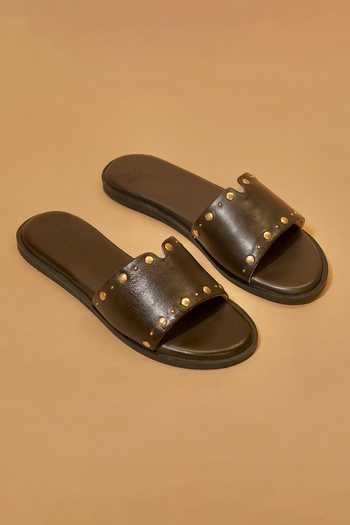 Dmodot Pelle Ciocco Rivitto Flats 