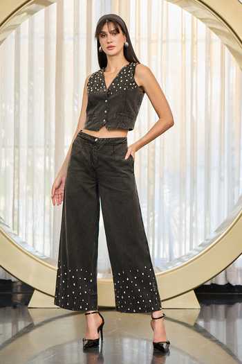 Kay Kay Stevie Denim Top & Pant Set 