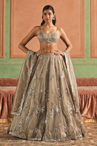 Lashkaraa Floral Embroidered Lehenga Set 