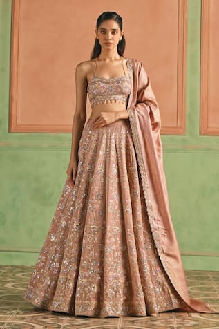 Lashkaraa Floral Embroidered Lehenga Set 