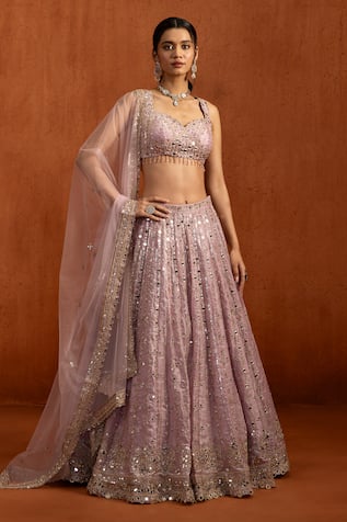 Lashkaraa Sequined Embroidered Lehenga Set 