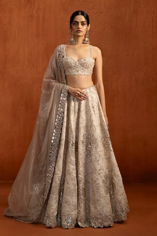 Lashkaraa Tonal Embroidered Lehenga Set 