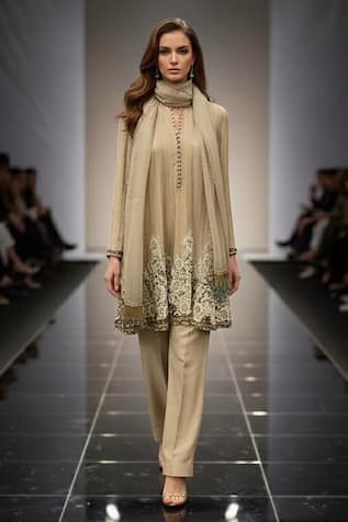 Nikita Mhaisalkar Baroque Handwork Kurta Salwar Set 