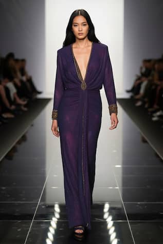 Nikita Mhaisalkar Galaxy Print Draped Dress 