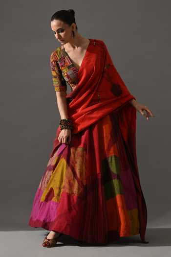 Medha Rangeela Patch Work Lehenga Set 