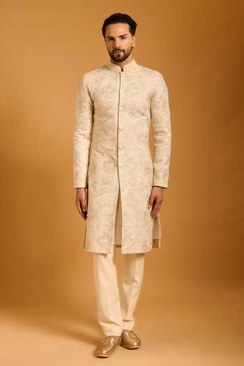 Siddartha Tytler Pomegranate Embroidered Sherwani Set 