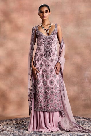 Supria Munjal Embellished Kurta Sharara Set 